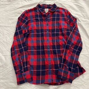 J. Crew Red and Blue Checkered women’s Shirt